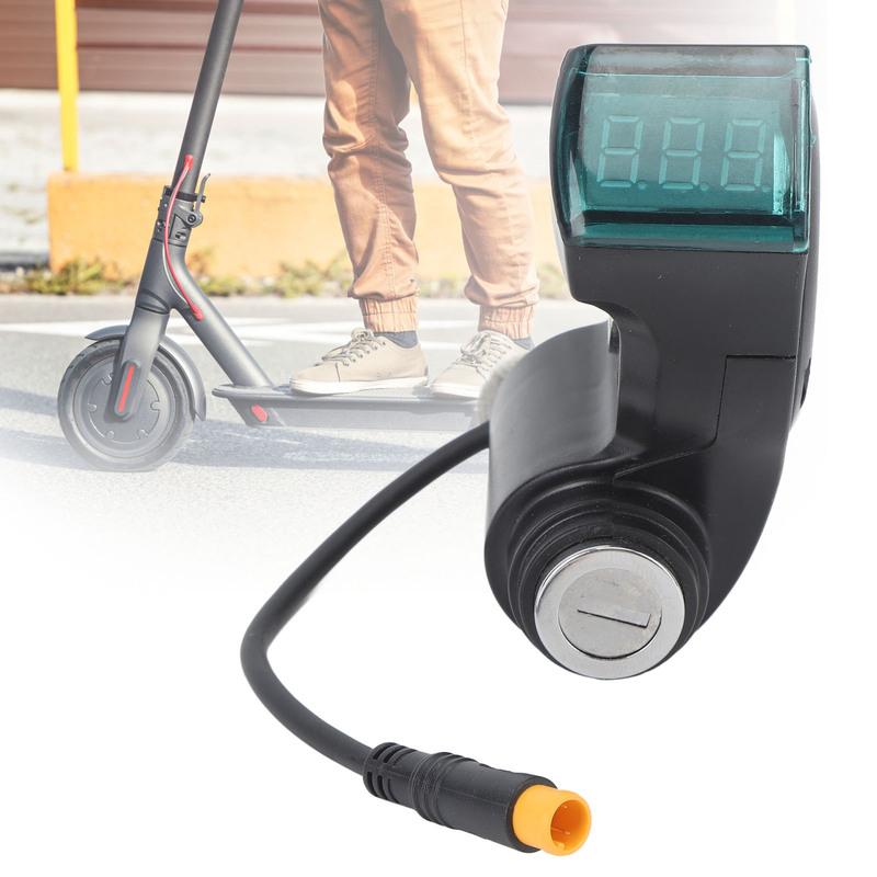 Scooter Digital Display Switch Lock 10 Inch Electric Scooter Key Switch Lock Secure and Reliable Waterproof For Replacement