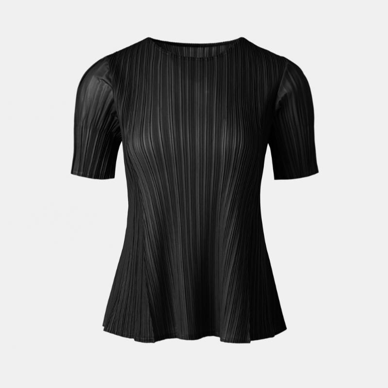 PleaTs Me PleaTed Puff Sleeve T shirT epTss026005