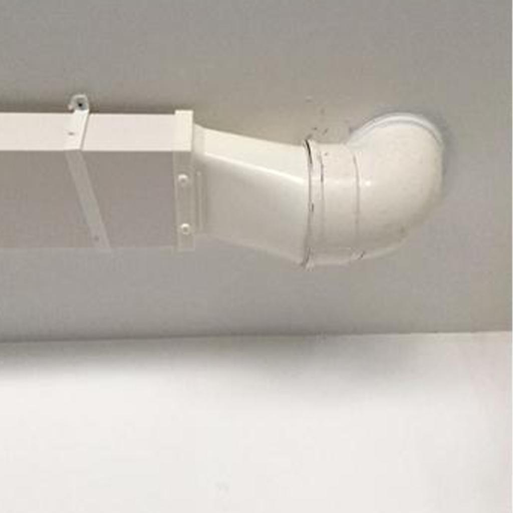 Плоский пластиковый адаптер для воздуховодов к круглому Адаптер для шланга вентиляции сушилки-трансформатора Конвертер вентиляционного канала Простой в использовании