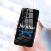 Чехол для телефона BJJ Бразильское джиу-джитсу для Samsung S26 S25 S24 FE S23 S22 S21 Plus S20 Ultra Note20Ultra Черный стеклянный чехол