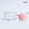 New Creative Handmade Shape DIY Scallop Candle Mould Candle Mold Aroma Candle Mold Three-dimensional Scallop Shell Acrylic Mold