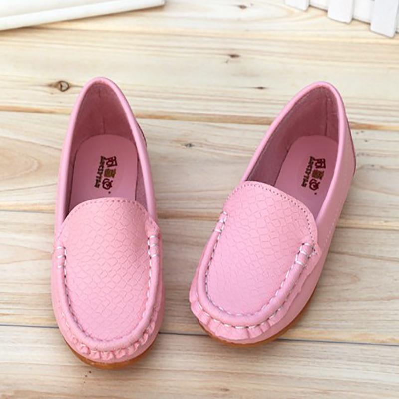 Повседневные детские туфли-лодочки-оксфорды на плоской подошве без шнуровки для детей, бездельники для мальчиков и девочек