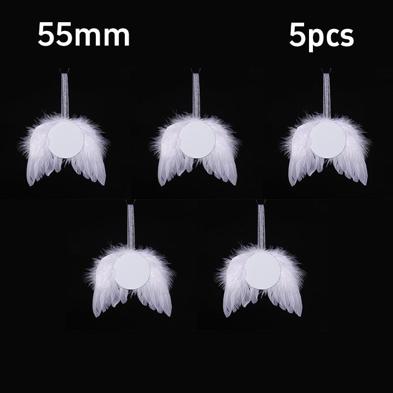 Diy Angel Wing Pendant For Christmas Tree Sublimation Preparation For Family Gifts Seasonal Christmas Decorat Party Props Gifts