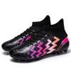 Men's Soccer Shoes TF/FG Non-Slip Turf Soccer Cleats Trend Design Shoes Comfortable High Top Sneaker High Quality Football Boots