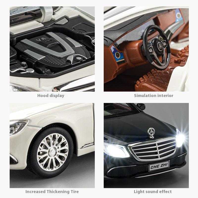 1/24 масштаб BENZ E300 литая модель автомобиля с имитацией звука и освещения детские игрушечные машинки подходят для подарков на день рождения мальчиков