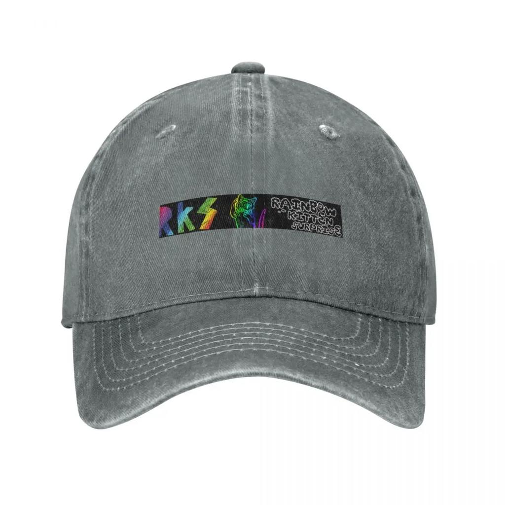 rainbow kitten surprise Baseball Cap winter hats for Unisex Military Cap Unisex Sunhat Custom Cap Unisexs Luxury Womens