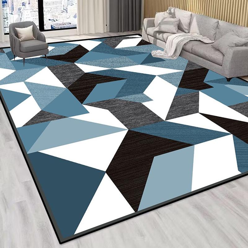 Современный геометрический большой ковер для гостиной красного цвета, украшение дома, коврики для дивана и стола, большие мягкие моющиеся ковры для спальни