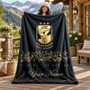 Al Ahly FC Custom Name Flannel Blanket Personalized Soft Warm Plush Throw Blanket Customized Gift for Family Friends
