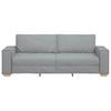 3 Seater Sofa Light Grey 180 cm Fabric