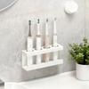 Space Saving 4-Slot Toothbrush Holder Wall Mounted Storage Rack Bathroom Organizer  for Bathroom
