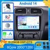 Android 14 Car Radio For Volkswagen Golf 6 2008-2016 Multimedia Video Player GPS Stereo Navigation No 2din 2 Din Dvd