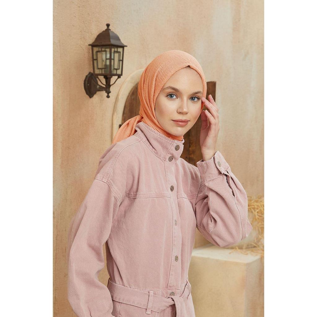 Crepe Hijab Coral