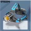 Smile Shark High Power High Light Headlamp Charger Outdoor Walking Site Headlamp Construction Focusing P100 Waterproof Headlamp