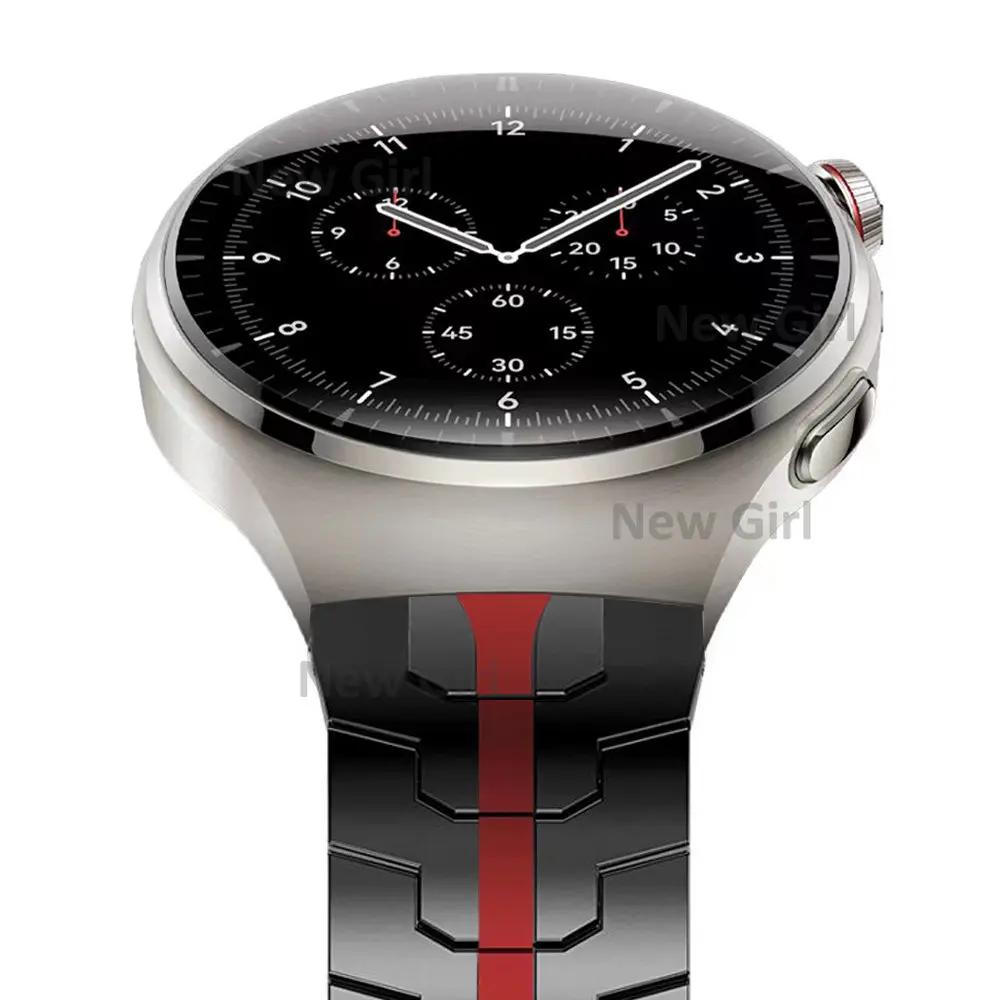 20 22 мм Роскошный ремешок из нержавеющей стали Для Huawei Watch 4 Pro GT3 46 мм Для Samsung Galaxy Watch 6/5/4 Pro 45 мм Gear S3 Металлический браслет