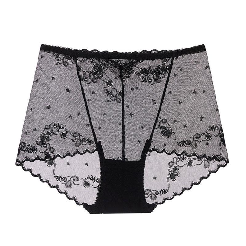 Женское нижнее белье Ice бесшовное дышащее кружевное нижнее белье с высокой талией и сетчатым бельем