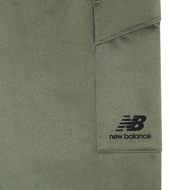 New Balance Knitted Sweatpants Men's Green Moderate Straight Fit Pants AMP31333-DON