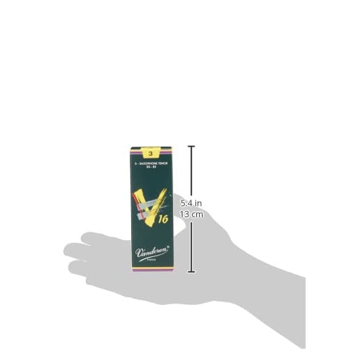 Vandoren Tenor Saxophone Reeds V16, Hardness: 3 (Pack of 5)