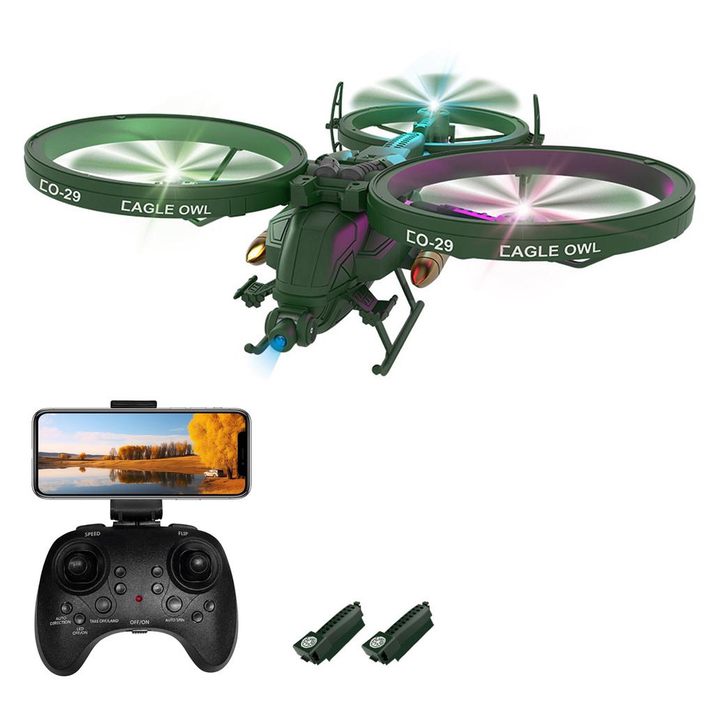 Remote Control Drone with Camera 480P 2.4GHz Remote Control Drone One Click Takeoff