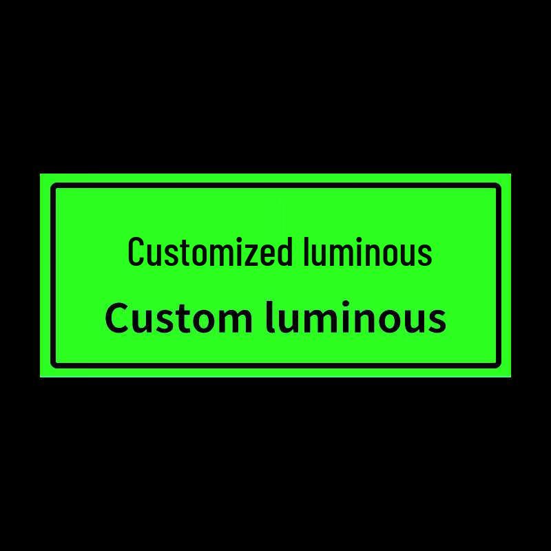 Glow-in-the-Dark Directional PVC Sticker