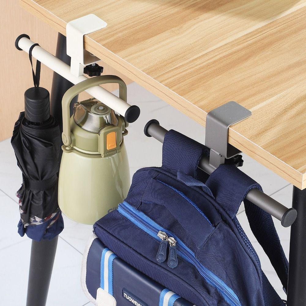 Clamp on Desk Side Hook Carbon Steel Desk Side Handbag Rack Desk Edge Hook Home Office