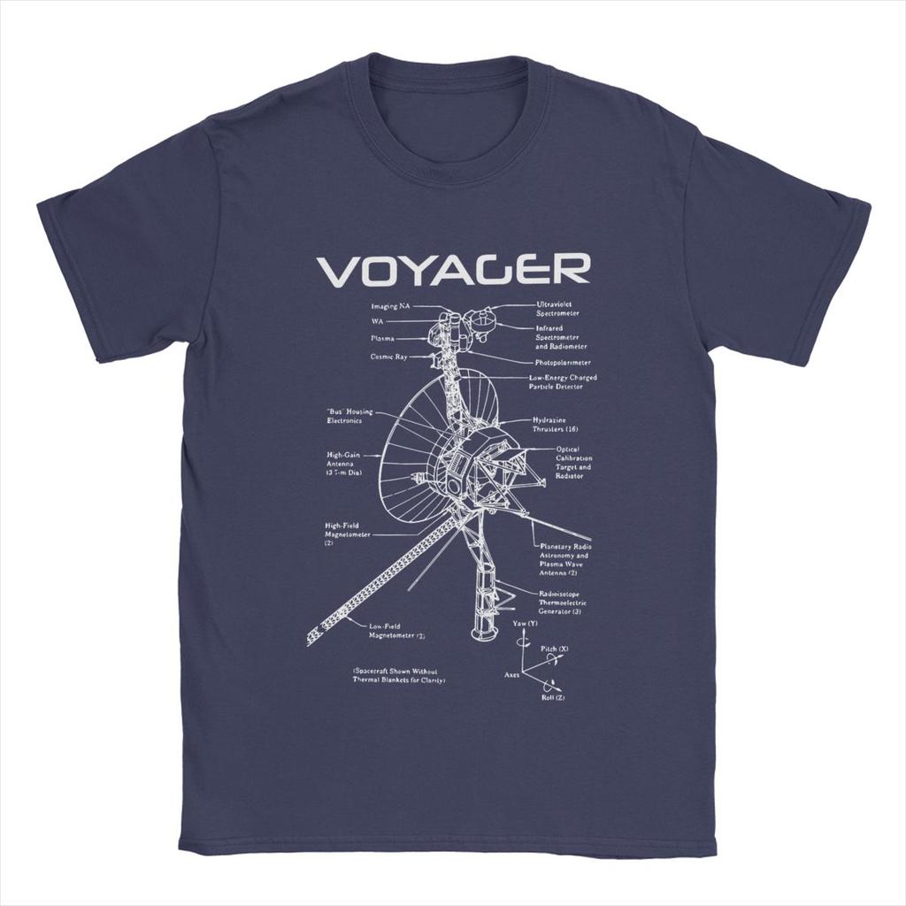 Мужские футболки Voyager Program Interstellar 100% хлопок топы хипстер с коротким рукавом круглый вырез футболка идея для подарка футболки