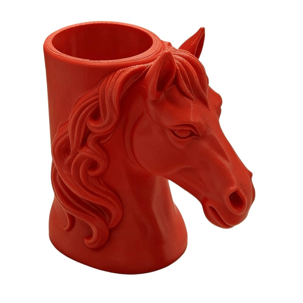 Multifunctional Storage Box 3D Printed Makeup Brush Holder Home Decor Horse-Shaped Pen Holder Home