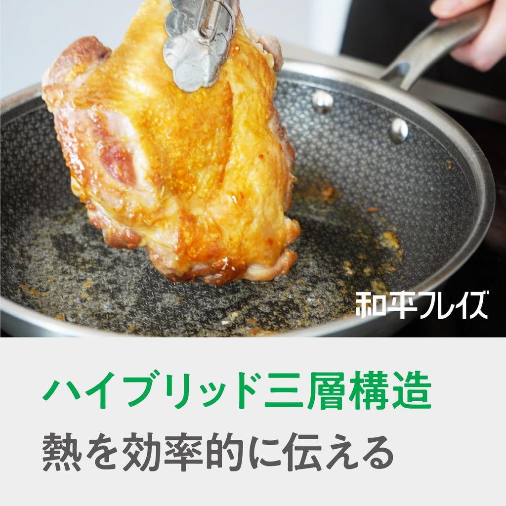 Wahei freiz Hybrid Stainless Steel Frying Suitable for and Perfect for Delicious Durable with Glass AMB-3714 Professional-grade, Hassle-free