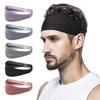 Sports Sweat Absorbing Headband Running Fitness Forehead Scarf Headband Basketball Men's And Women's Spring Summer Sports Headband Light Purple