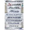 XXUI3 Chrome Trunk Letters for Ford EcoSport S-MAX C-MAX KUGA Fiesta ESCORT EDGE TITANIUM Emblem ECOBOOST 4WD Emblems Badges