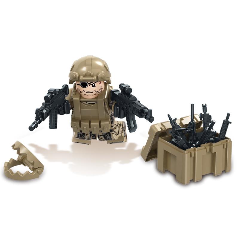 Tbs07-12 6 Mercenary Camouflage Clothing Small Particles Assembled Building Block Doll Toy