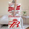 B-Пивоварня Budweiser Budvar-MT Наволочка с принтом, Матовая флисовая подушка, На ощупь как кожа младенца, Экологически чистый сублимационный краситель