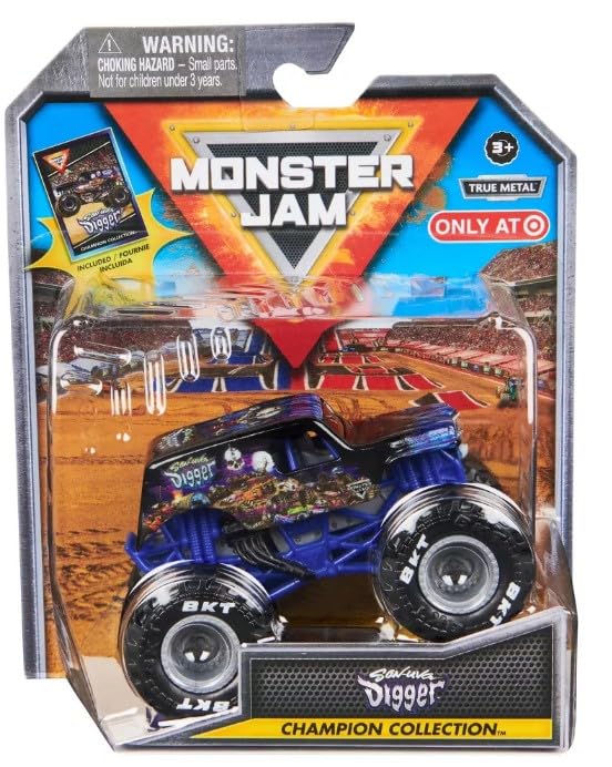 Monster Jam Stadium Series Championship Collection Monster Trucks - 1:64 Scale with Collectible Trading Cards (Son-Uva Digger)