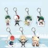 Anime Games My Hero Academia Acrylic Keychain Metal Ring Car Bag Key Decoration Accessory Gift Anime Gifts Pendant