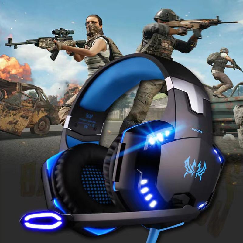 Игровые наушники, игровые гарнитуры, басовые стереонакладные наушники, микрофон для ноутбука, проводная гарнитура для компьютера PS4 Xbox