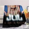 1 шт. Фланелевое одеяло JuL C'est Pas Des Lol Print, Высококачественное, Для всех сезонов, Декор для дома, Тепло и комфорт, Идеально для рождественских подарков