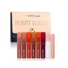 BEAUTY GLAZED - Набор из 8 штук: Матовая жидкая помада + Масло для губ + Бальзам для губ