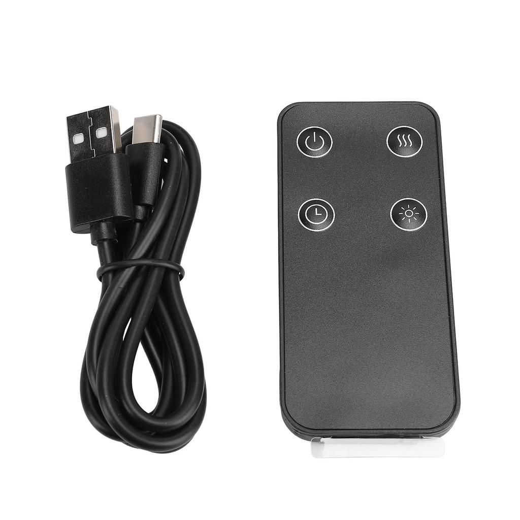 3D Камин с пламенем Диффузор для эфирных масел 150 мл Цветная подсветка пламени USB Тихий аромадиффузор Увлажнитель с таймером и пультом для спальни