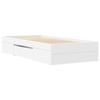 Bed Frame White 75 x 190 cm Particleboard