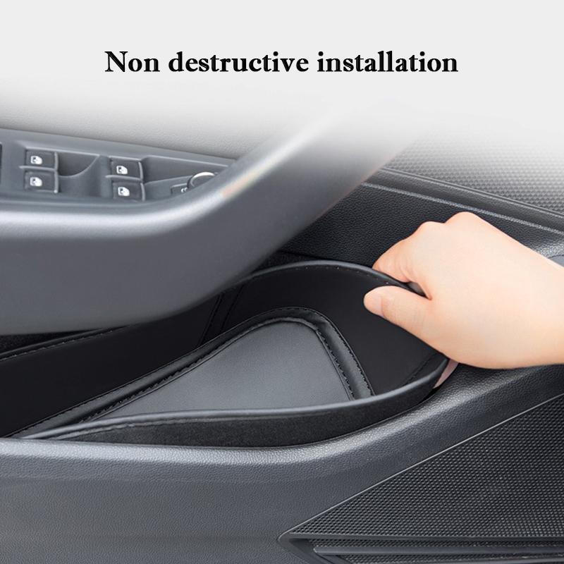 Для BYD Sea Lion 05 DM-i 2026 2026 Автомобильные Дверные Слоты Хранения Бочка Кожаный Коврик для Дверного Паза Защитная Накладка Аксессуары для Интерьера