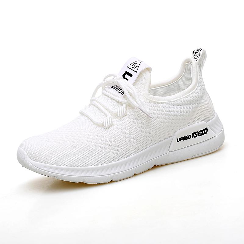 Женская обувь сетчатые низкие кроссовки для бега и учебы модная обувь новые кроссовки Fly-Knit весна и лето мягкая подошва повседневная обувь