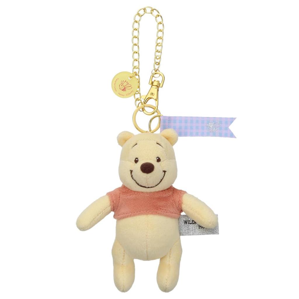 TAKARATOMY A.R.T.S. Disney Character Favorite Colors Bag Charm Winnie the Pooh (Wildflower Honey) Plush Toy, Approximately 13cm Tall