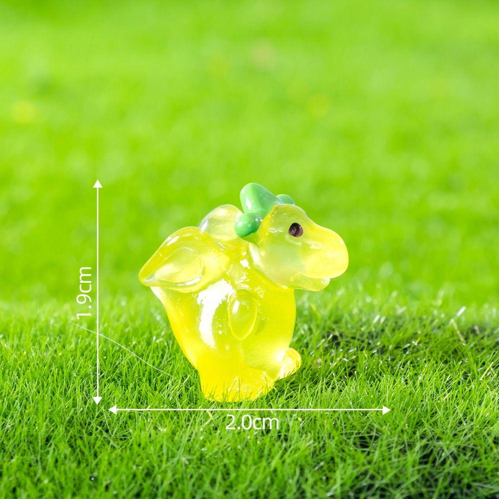 Cartoon Mini Dinosaur Ornaments Resin Crafts Micro Landscape Decoration Garden