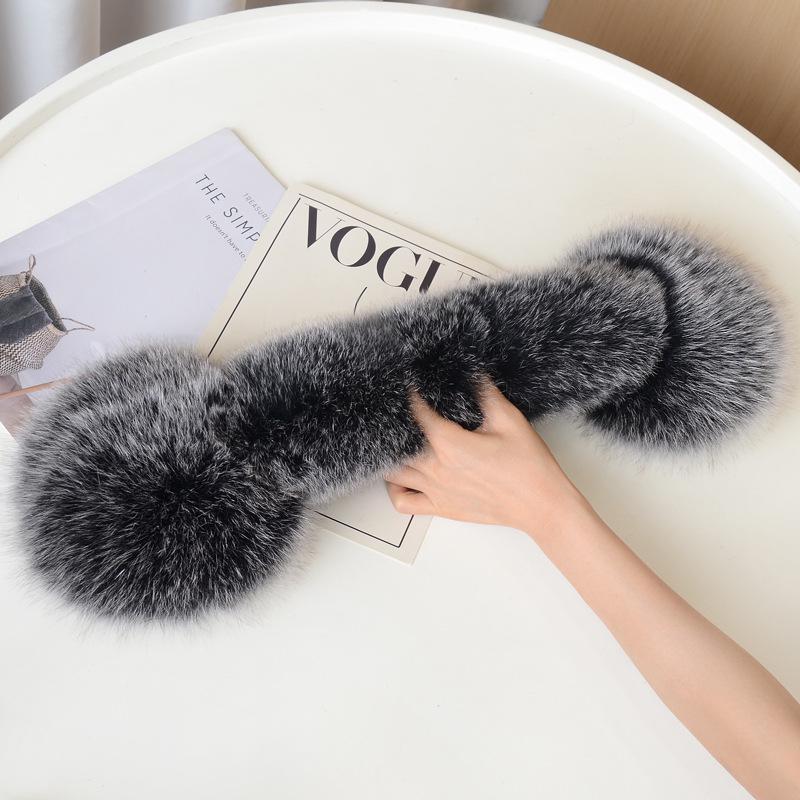 Women's Cute Fox Fur Earmuffs - Warm Winter Ear Warmers