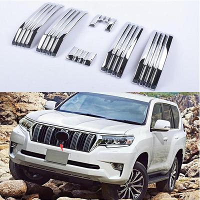 Хром ABS 6 шт. Передняя решетка Защитные накладки для Toyota Land Cruiser Prado 2018 FJ150 Аксессуары