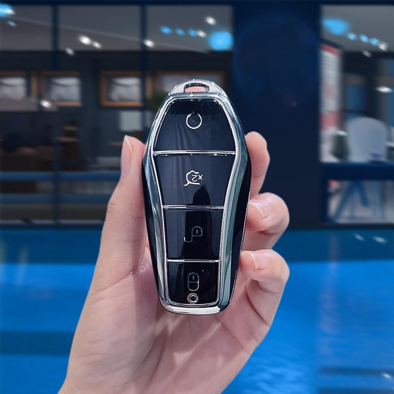 Мягкий ТПУ Чехол-Защита для Пульта ДУ с 4 Кнопками для Byd Qin Plusdmi Atto 3 Han Ev Dolphin Новый Чехол для Ключа Автомобиля Прочные Аксессуары