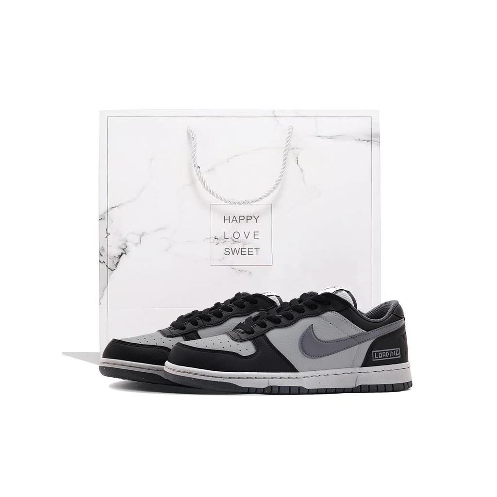Nike Big Coverage Slip Resistant Abrasion Resistant Low top Skateboard Shoes Unisex Gray 355152-017(Team59-SBOX)