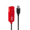 LINDY 8м Активный USB удлинительный кабель 2.0 Тип-A Папа/Мама (профессионал) (Номер модели 42780)