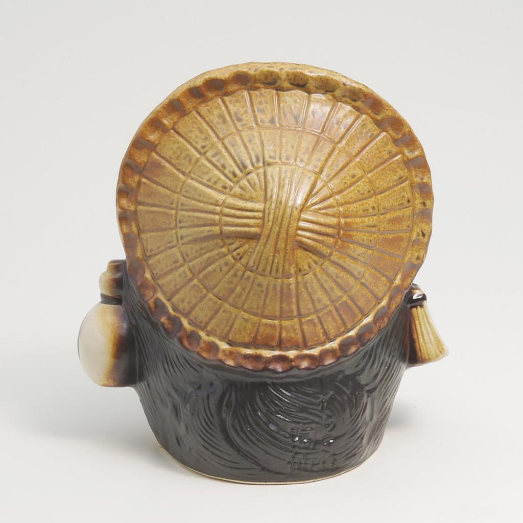 Marui Seito Shigaraki Ware Фигурка енотовидной собаки 9 Ширина 25 x Высота 27 см Талисман на удачу Подарок на удачу Керамика Сделано в Японии Нет. приблизительно. MR-B083-03