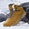 Super Warm Winter Snow Boots With Fur Plus Size 39-48 Hiking Boots Men Non-slip Outdoor Sneakers Men High Top Warm Shoes