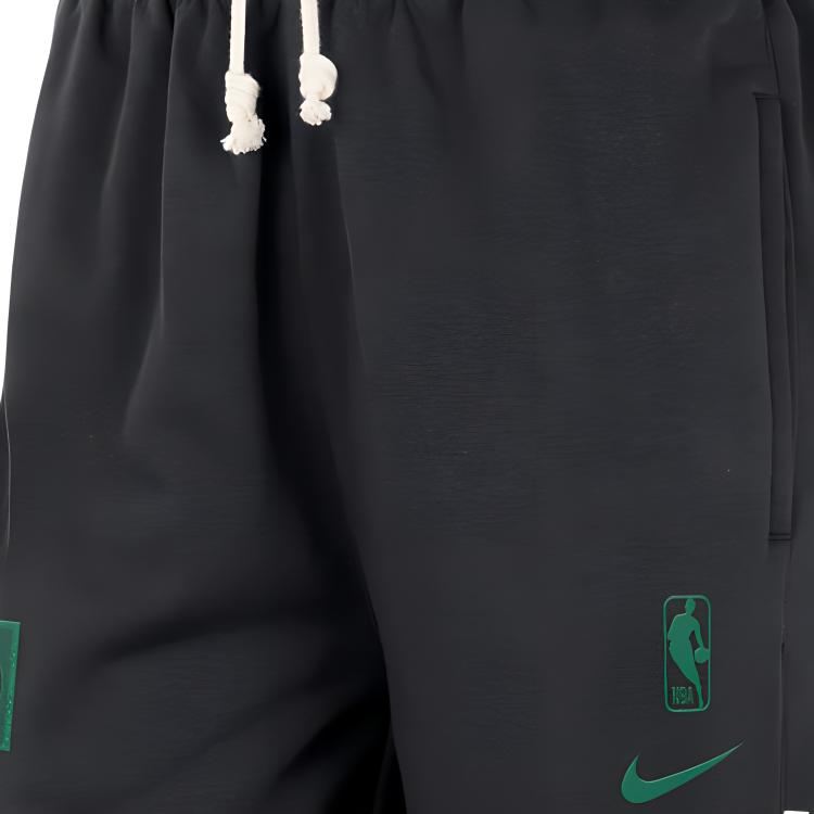 Nike Женские спортивные штаны NBA Boston Celtics с принтом на шнуровке и манжетами, свободные трикотажные штаны, черные FB4634-010